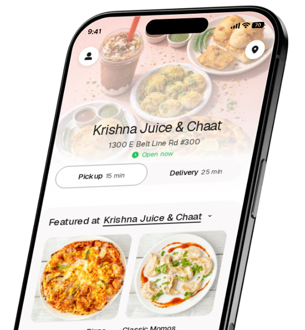 Krishna Juice & Chaat app preview
